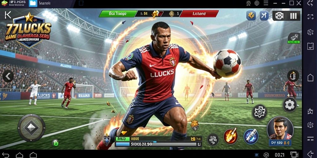 Tangkapan layar dari gameplay menegangkan di 77LUCKS.