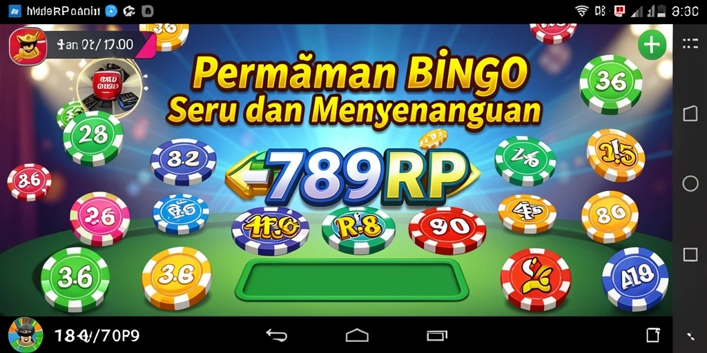 Tangkapan layar permainan Bingo yang penuh warna dan seru.