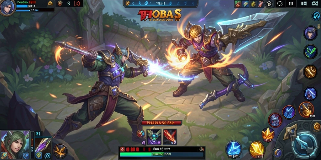Gameplay mendebarkan dalam 8II yang penuh aksi MOBA.
