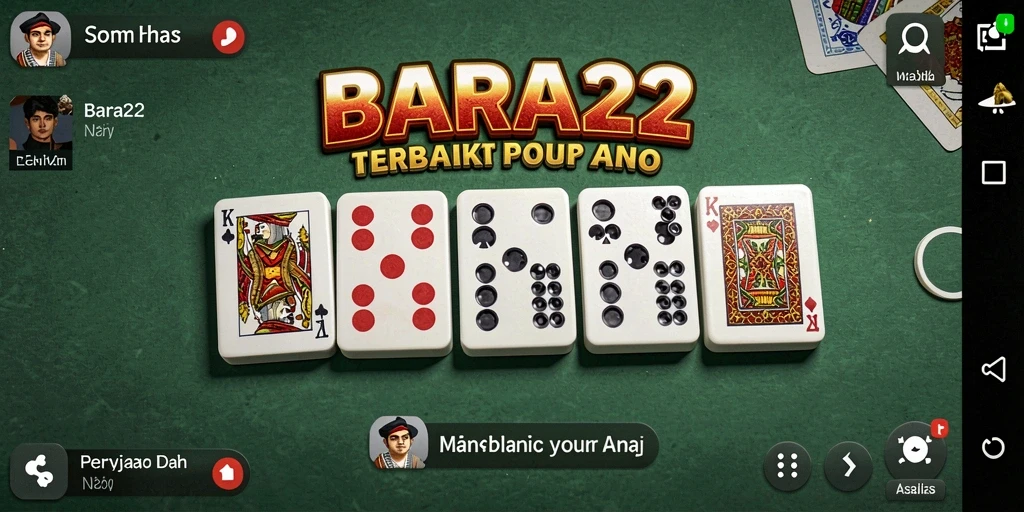 Tampilan gameplay domino yang seru dan menyenangkan.