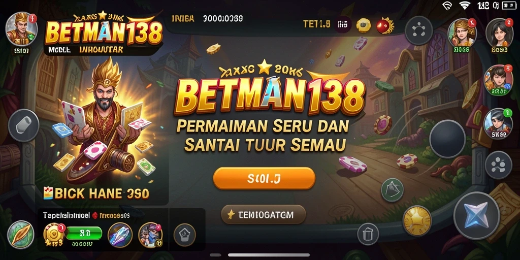 Tampilan gameplay menyenangkan dari BETMAN138 dengan desain yang cerah.