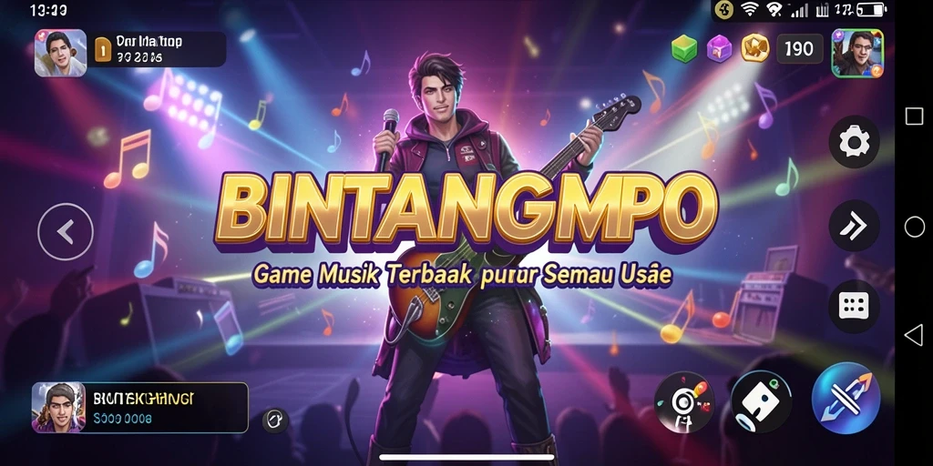 Tampilan gameplay BINTANGMPO yang penuh warna dan interaktif.