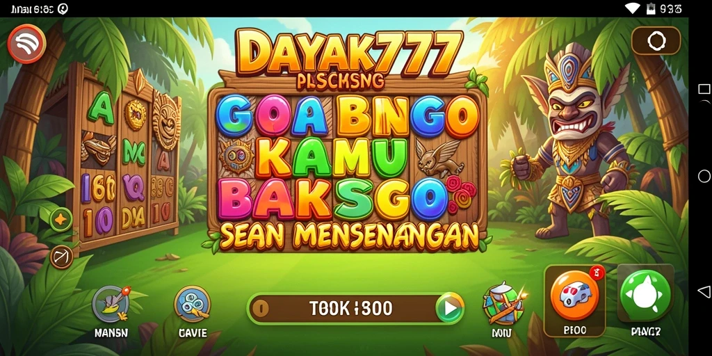 Screenshot utama DAYAK777 menampilkan keseruan permainan Bingo yang penuh aksi.