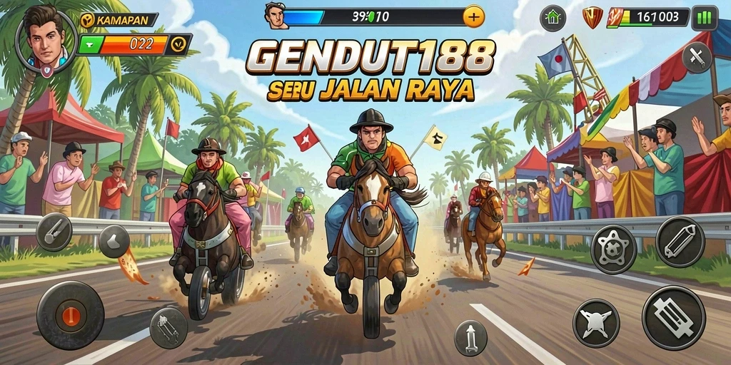 Tampilan gameplay GENDUT188 yang menegangkan dan penuh aksi.