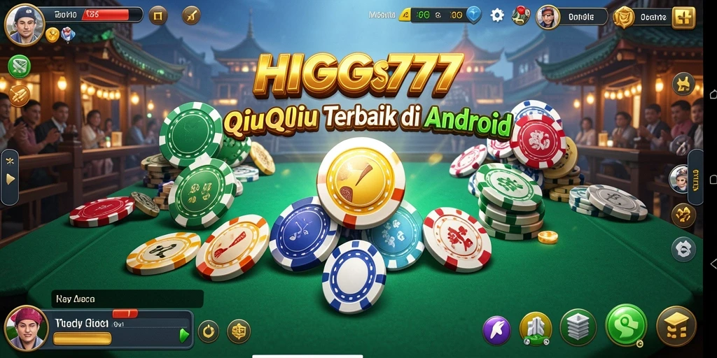 Screenshot HIGGS777 menampilkan gameplay QiuQiu yang menarik.