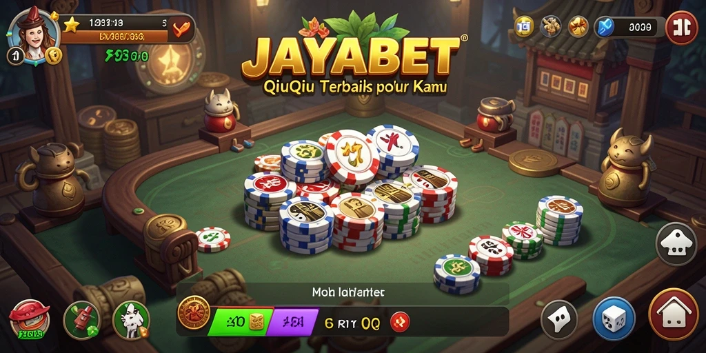 Screenshot JAYABET menampilkan gameplay QiuQiu yang seru dan menantang.