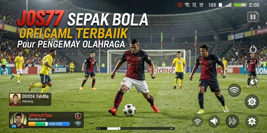 Tampilan gameplay menarik dari game sepak bola JOS77.