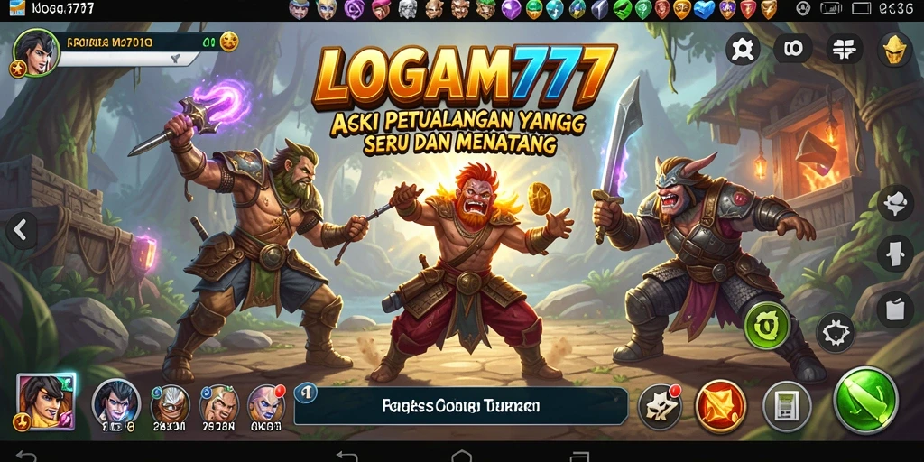 Screenshot LOGAM777 menampilkan aksi seru dengan grafis menakjubkan.