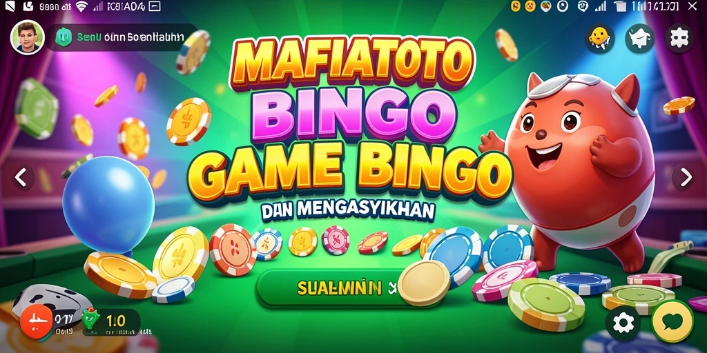 Screenshot gameplay MAFIATOTO menunjukkan keceriaan saat bermain Bingo.