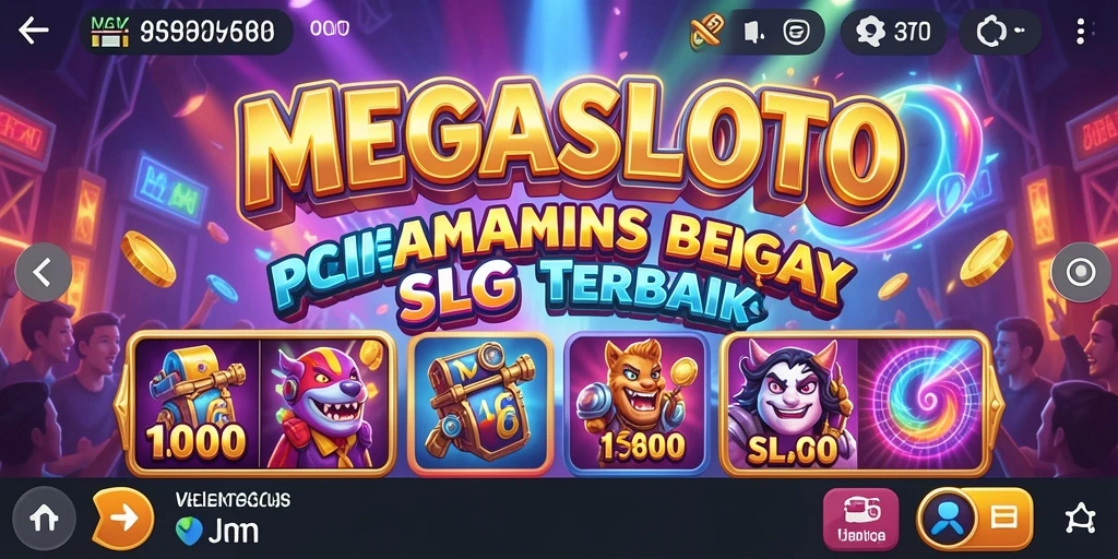 Screenshot MEGASLOTO yang menampilkan gameplay seru dan mendebarkan.