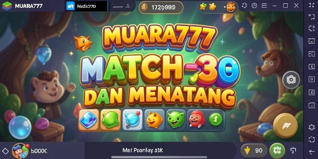 Tampilan menarik dari gameplay seru MUARA777 di Match-3.