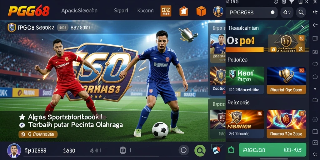 Tampilan menarik dari gameplay Sportsbook PGG68.