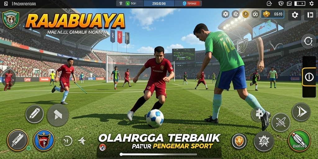 Gameplay seru di RAJABUAYA, menampilkan pertandingan olahraga yang mendebarkan.
