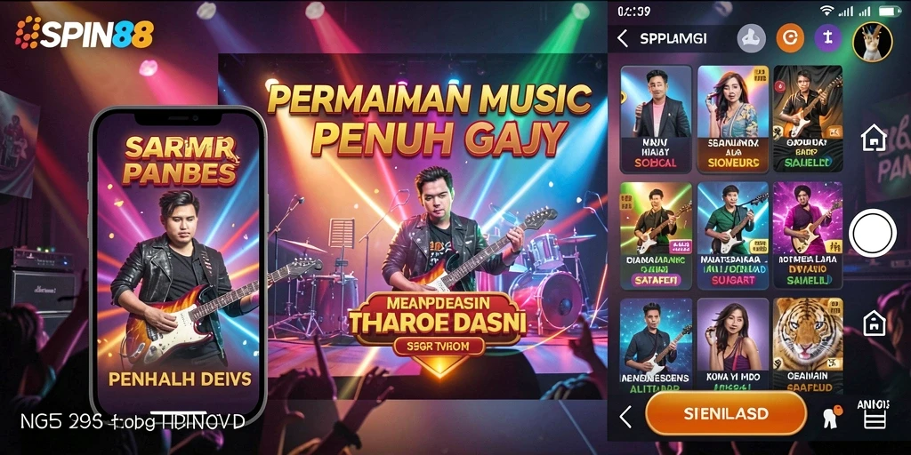 Tampilan gameplay SPIN88 yang penuh warna dan dinamis.