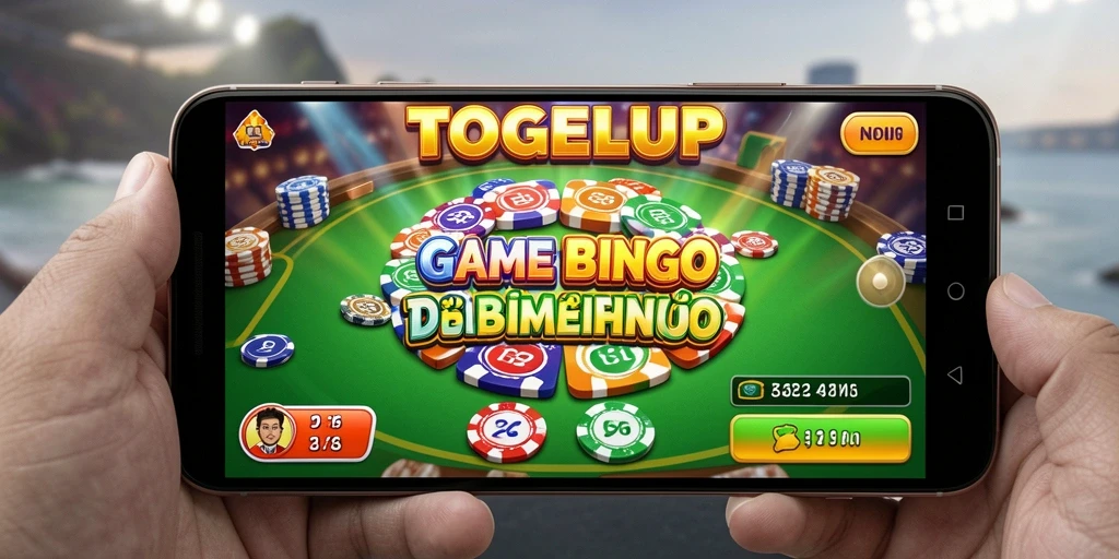 Screenshot gameplay TOGELUP menampilkan antusiasme pemain saat bermain Bingo.
